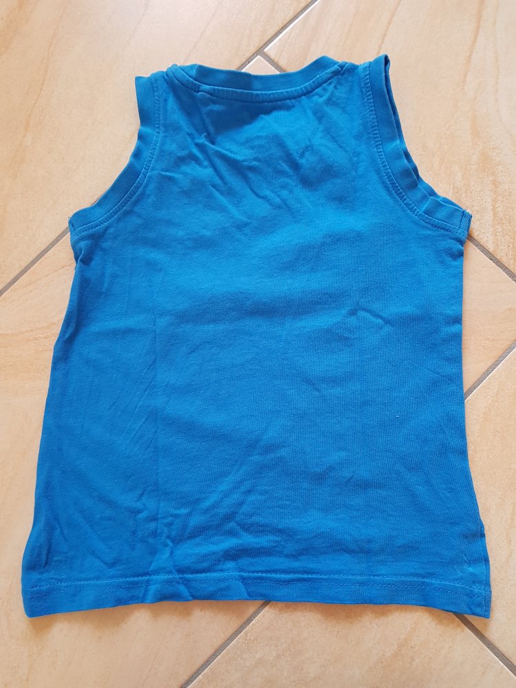 blaues Achselshirt Gr. 98/104 von H&M
