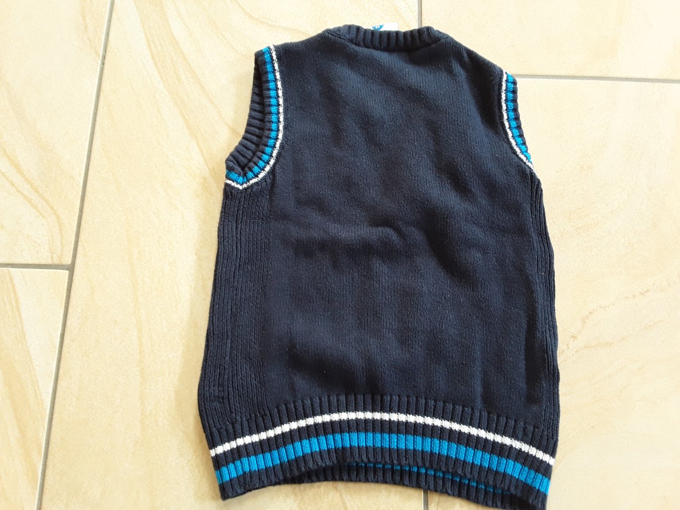 dunkelblauer Pullunder Gr. 98 von Topolino