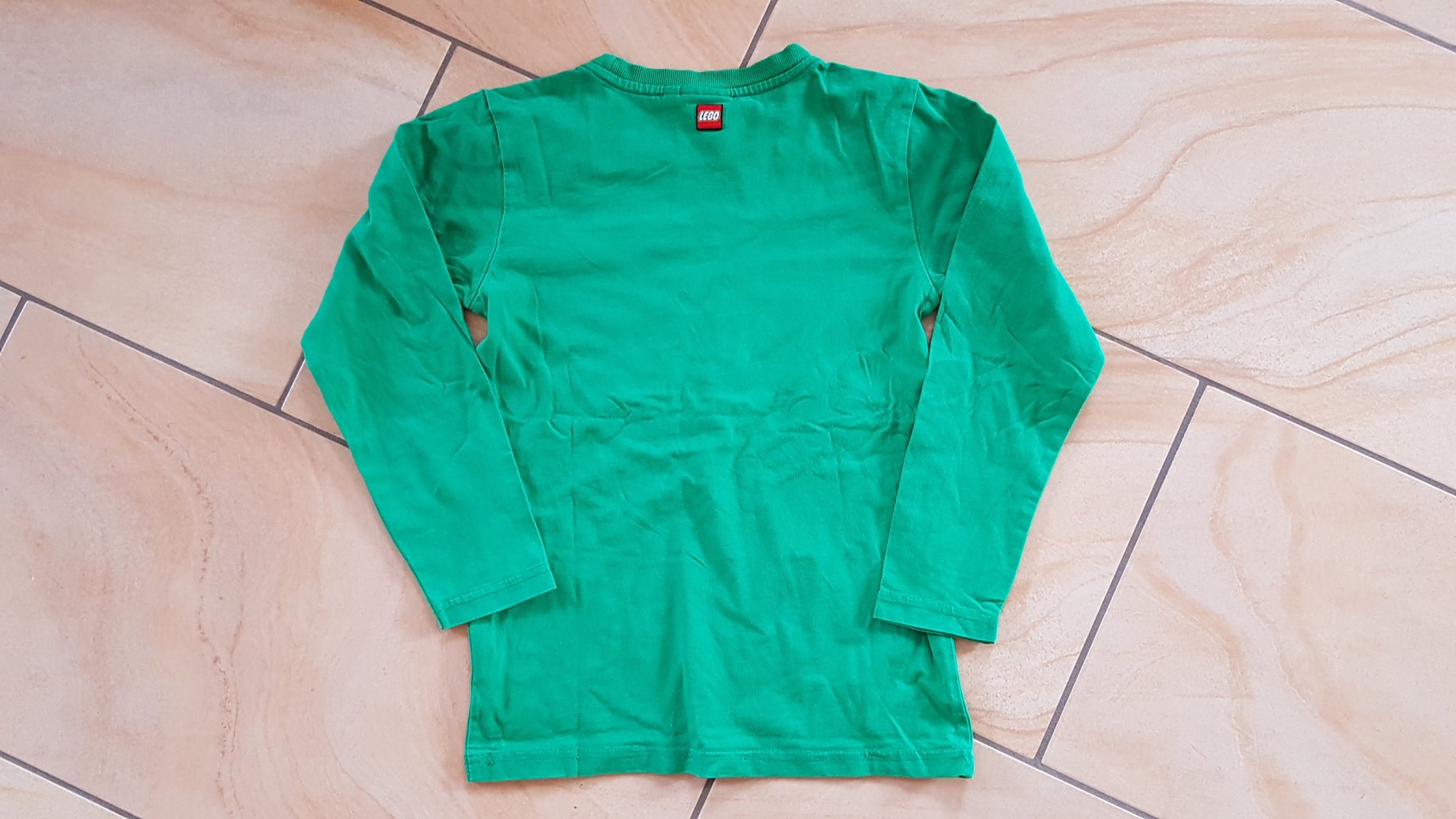 grünes Langarmshirt Gr. 128 Lego Wear 