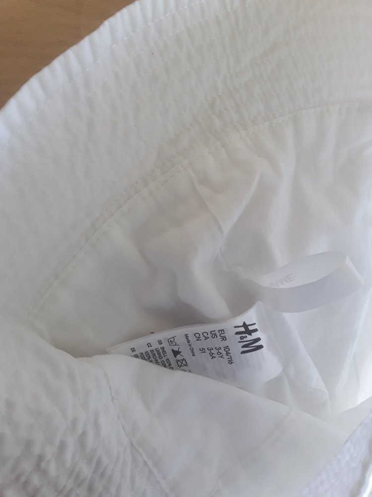 weißer Sommerhut in Gr. 104/116 von H&M - wurde nie getragen