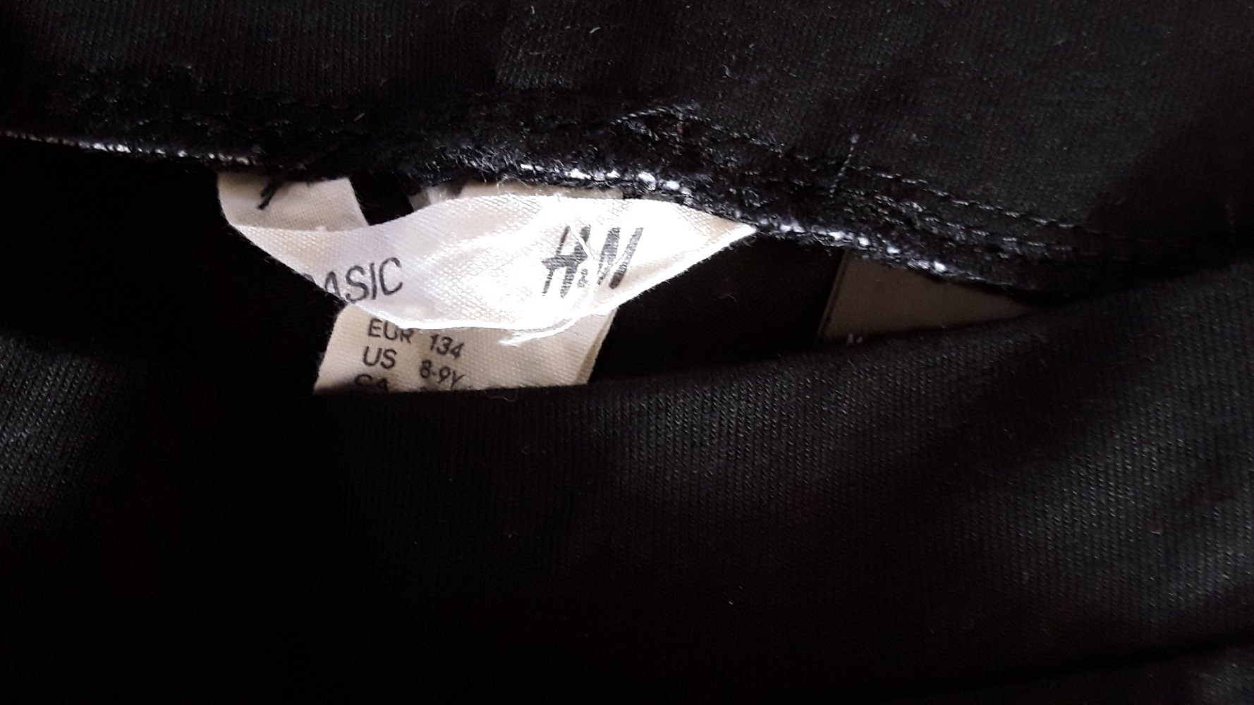 schwarze Hose / Leggings 134 von H&M kaum getragen