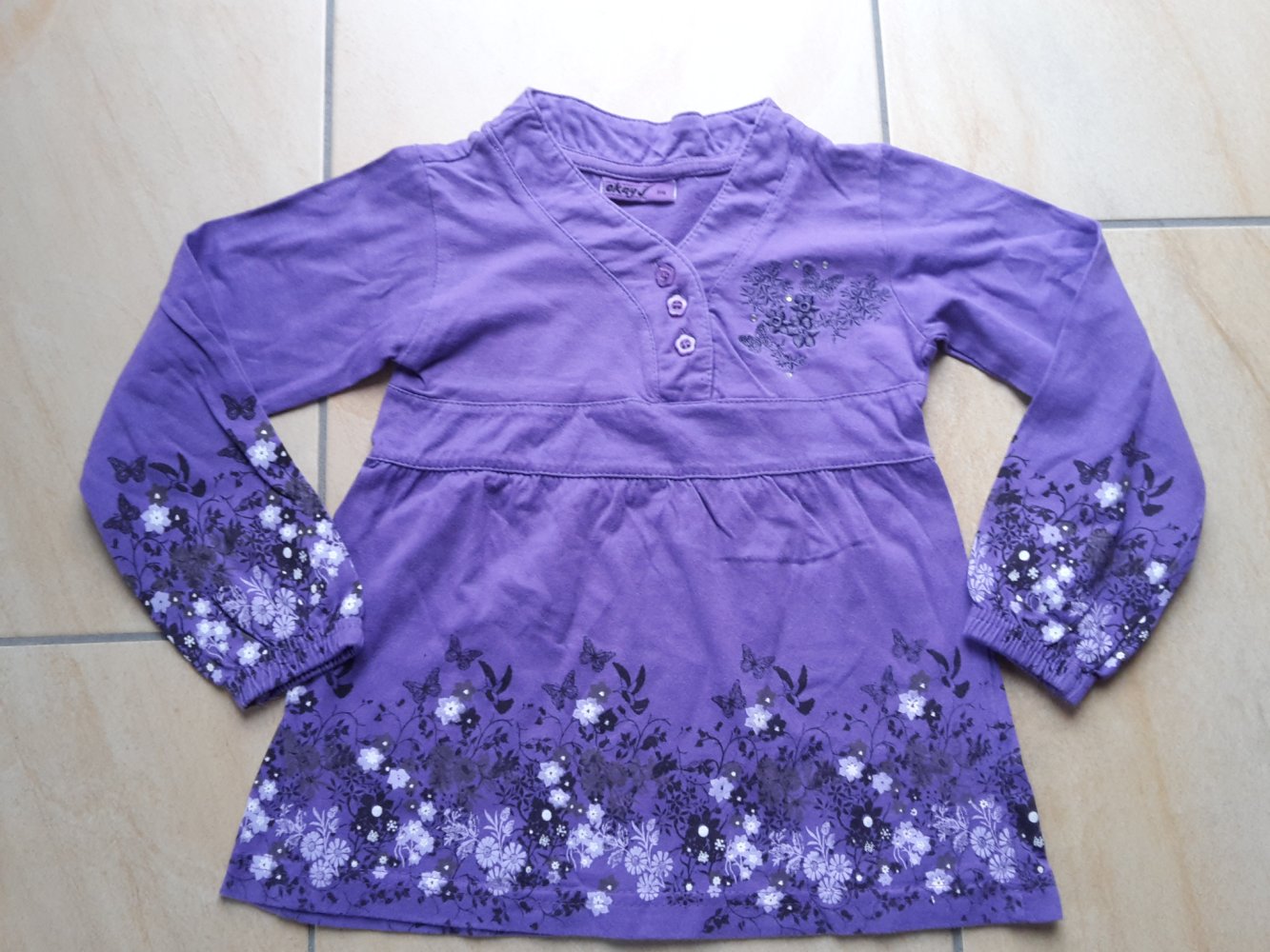 lilafarbene Tunika in Gr. 110
