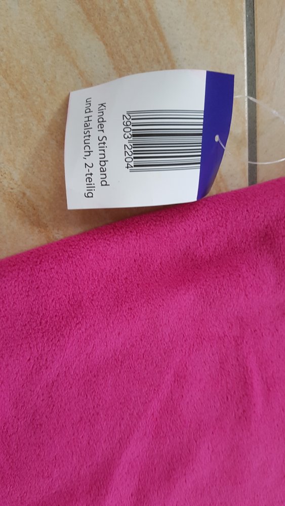 Set Halstuch und Stirnband aus Fleece von Papagino neu mit Etikett