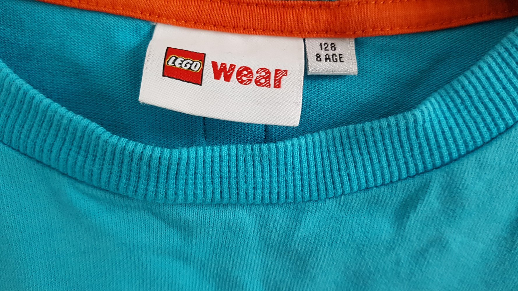 türkises Langarmshirt Gr. 128 von Lego wear