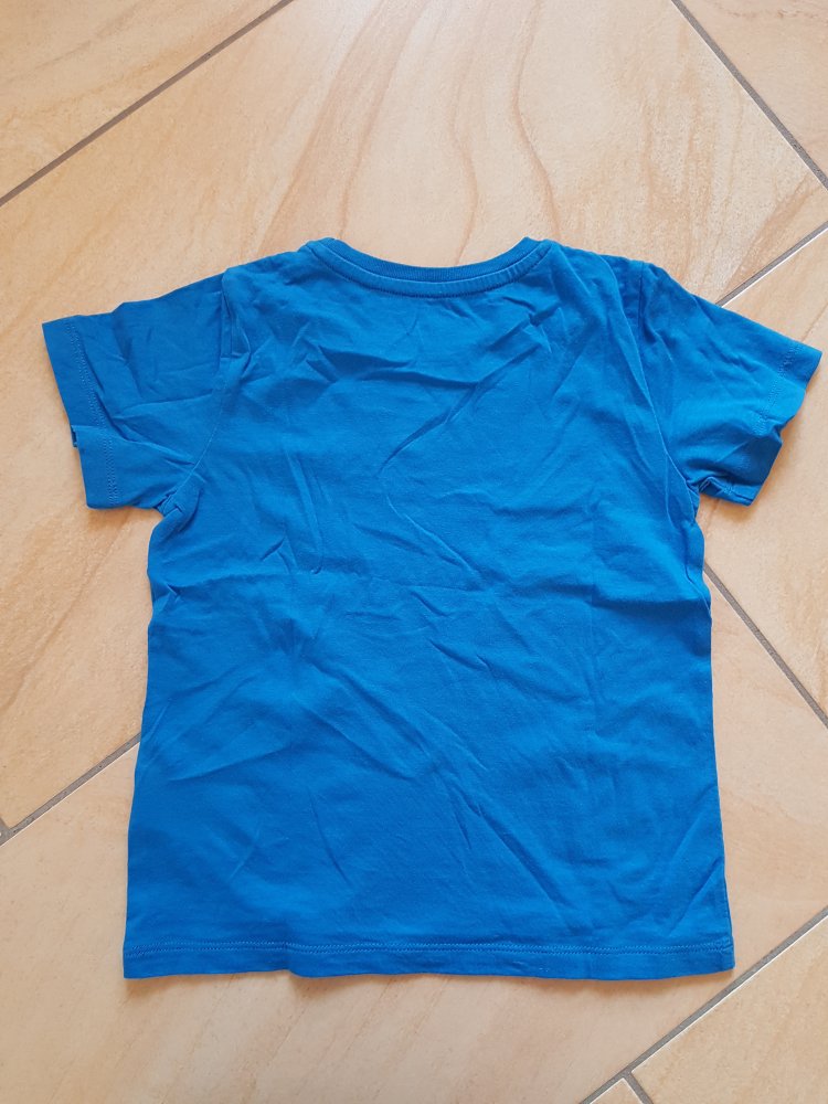 blaues T-Shirt in Gr. 98/104 von H&M