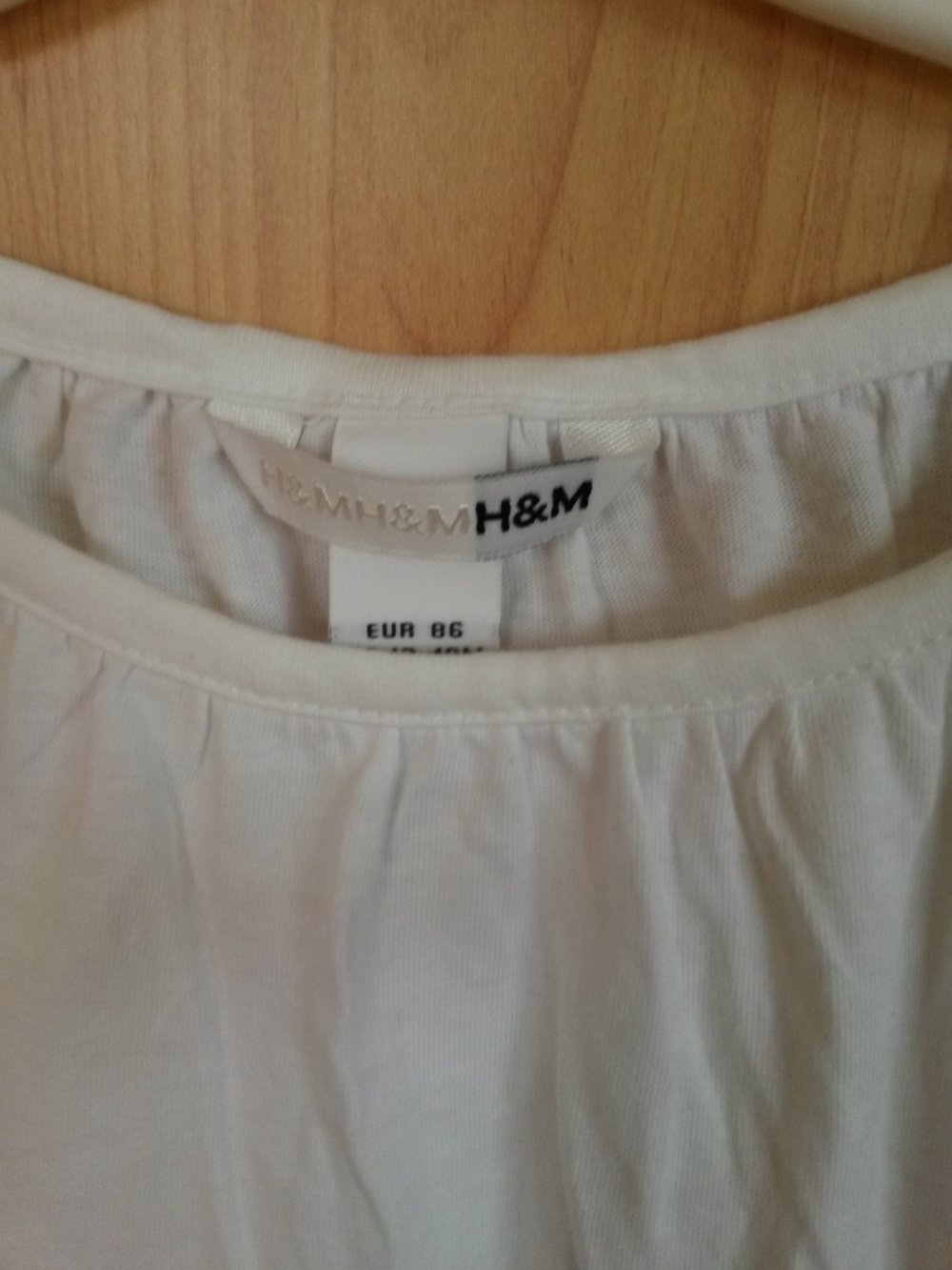 weiße Tunika in Gr. 86 von H&M
