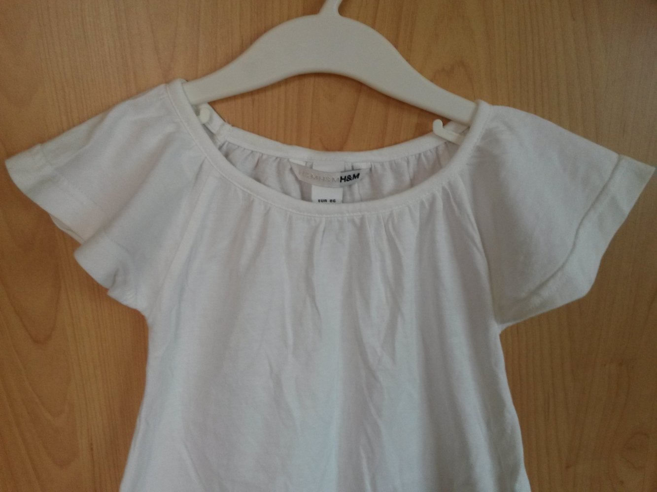weiße Tunika in Gr. 86 von H&M