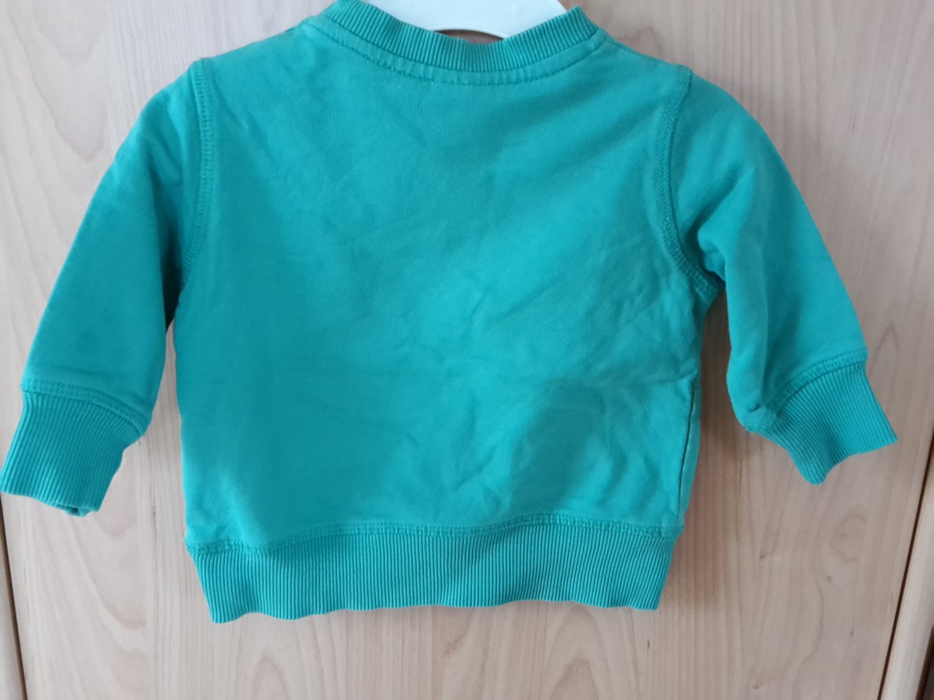 grünes LA-Shirt/ Pullover in Gr. 62/68 papagino