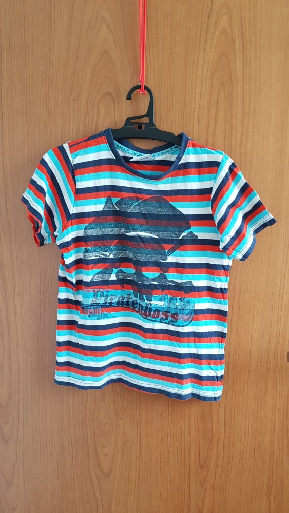 gestreiftes T-Shirt Gr. 128 von Topolino