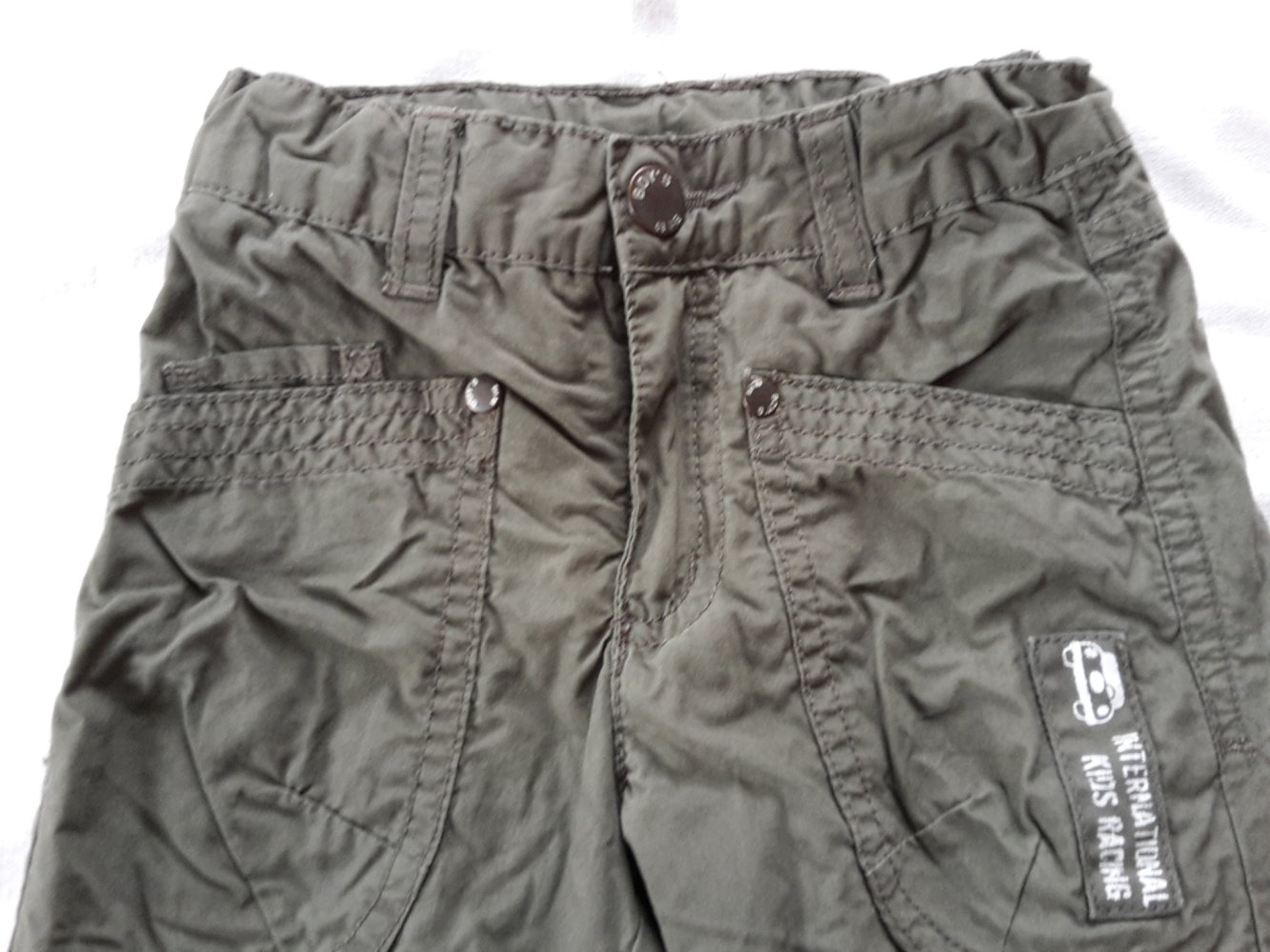 khakifarbene Thermohose in Gr. 86, kaum getragen