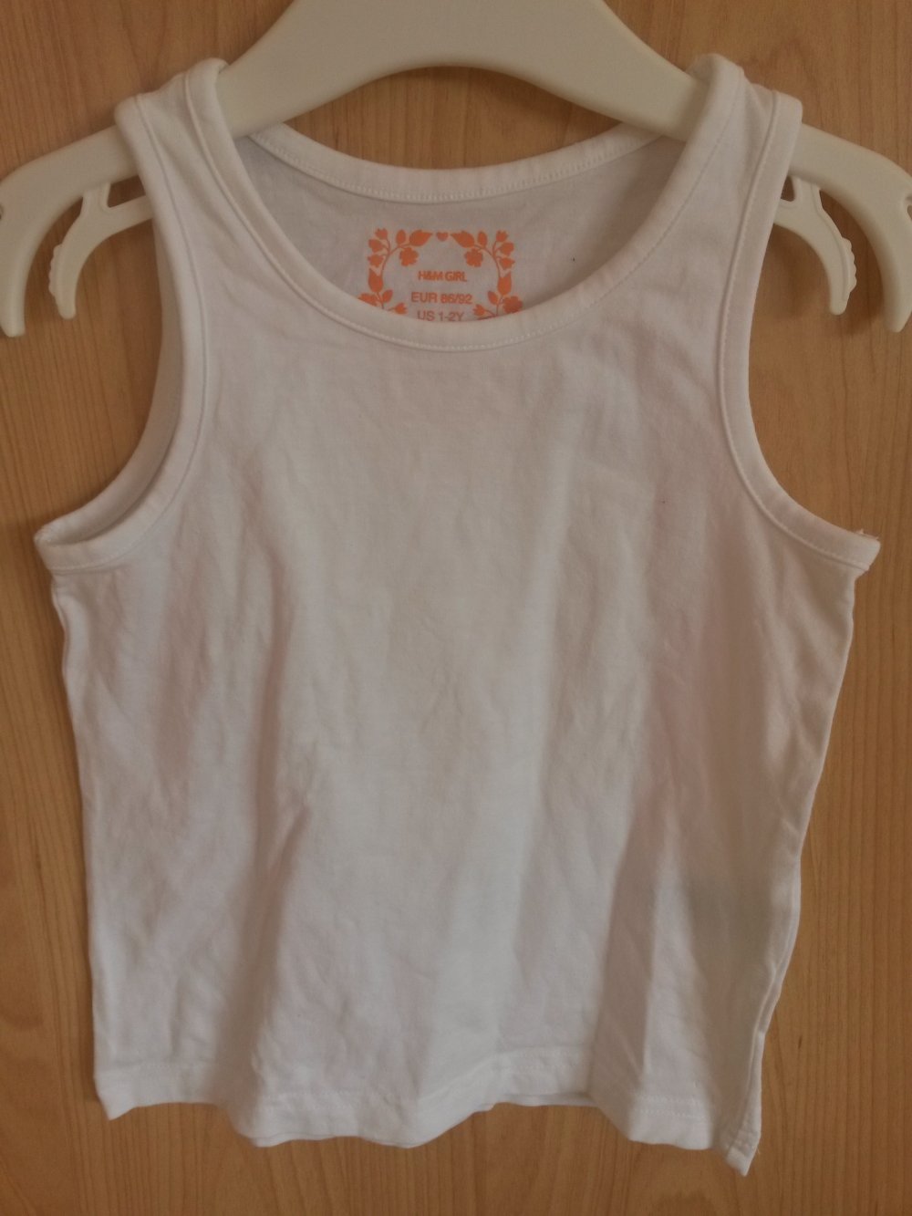 weißes Top in Gr. 86/92 von H&M