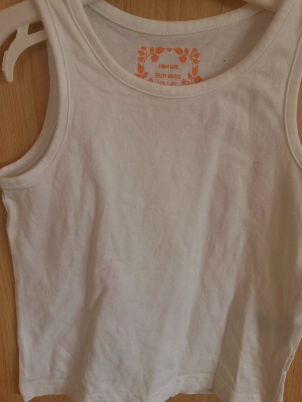 weißes Top in Gr. 86/92 von H&M