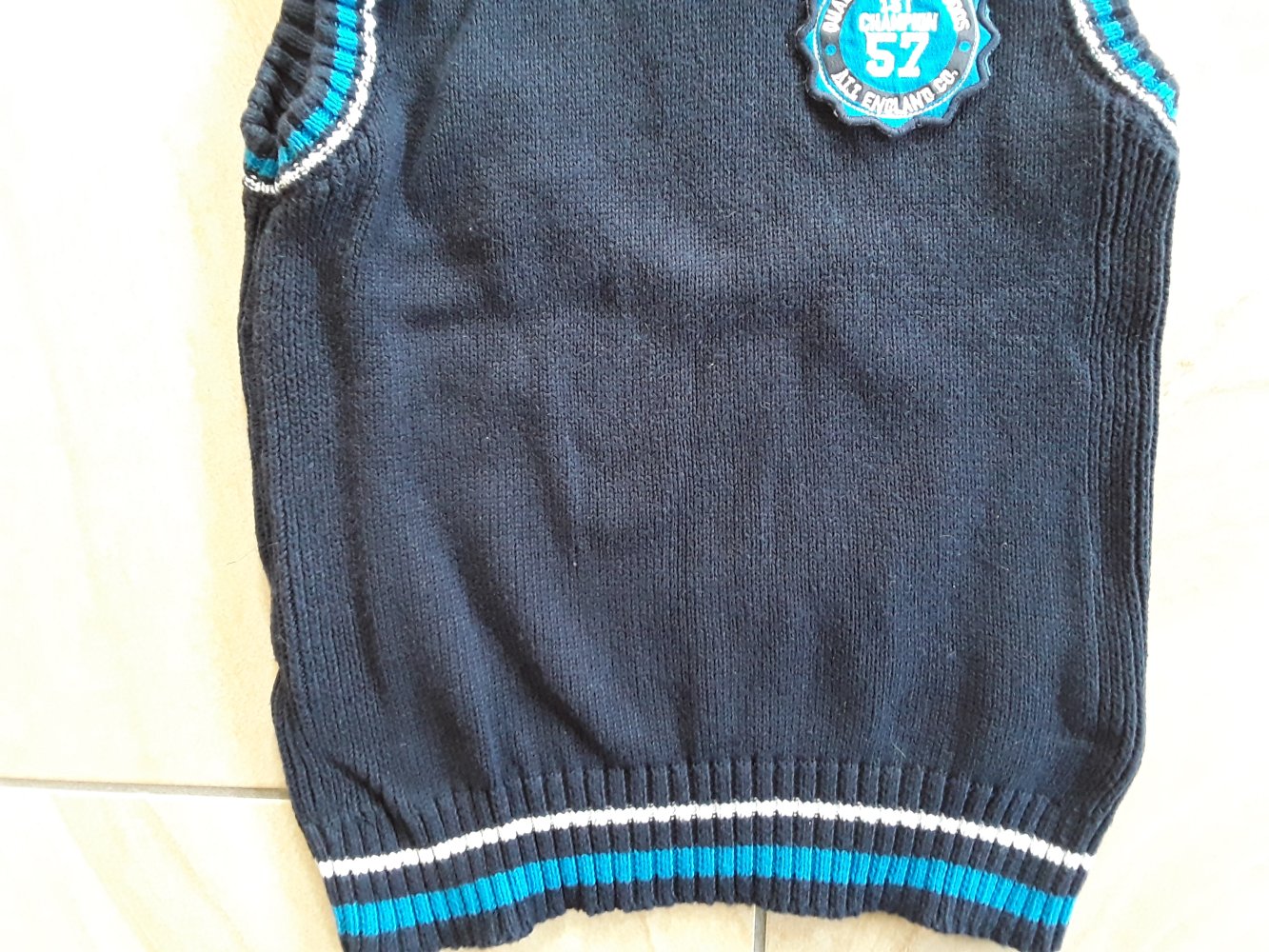 dunkelblauer Pullunder Gr. 98 von Topolino