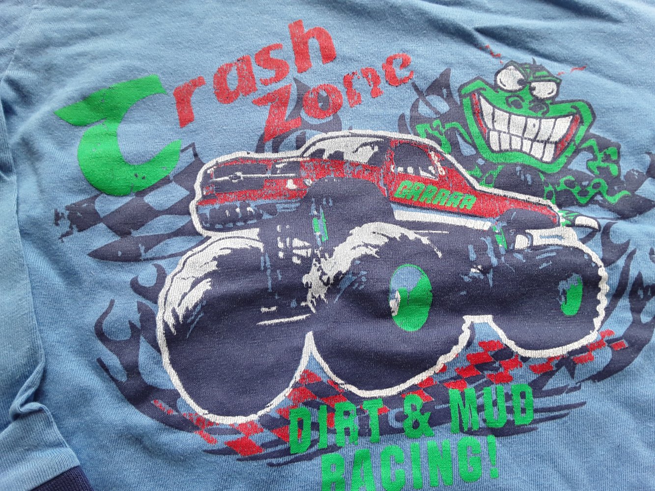 blauer, dünner, langer Schlafanzug in Gr. 86