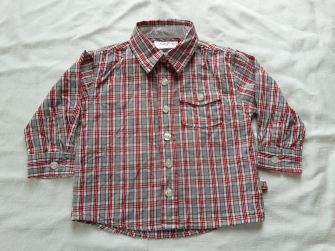 kariertes Hemd in Gr. 86 