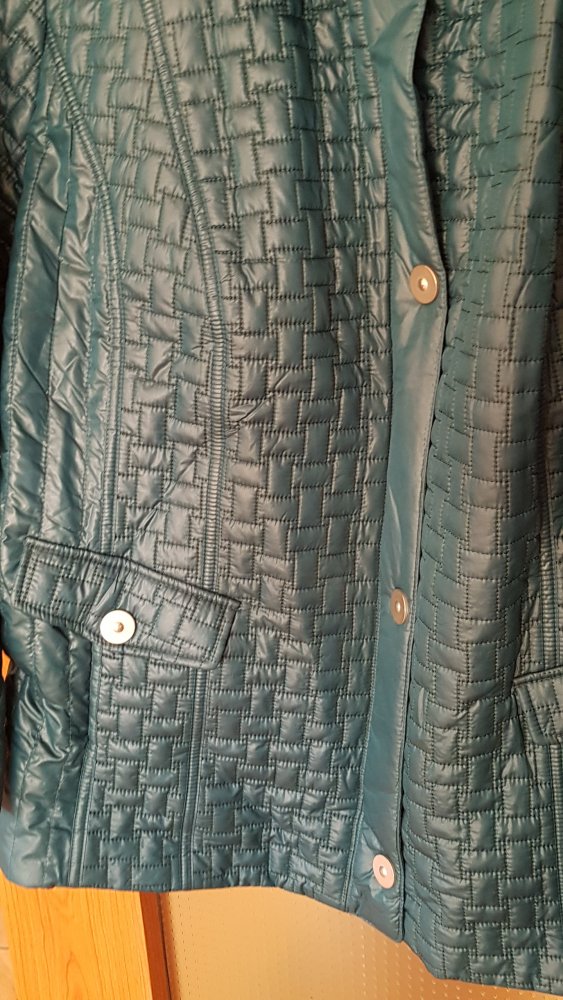 neue Steppjacke für den Übergang in petrol Gr. 54 