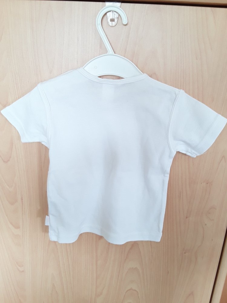 weißes T-Shirt in Gr. 74 von H&M