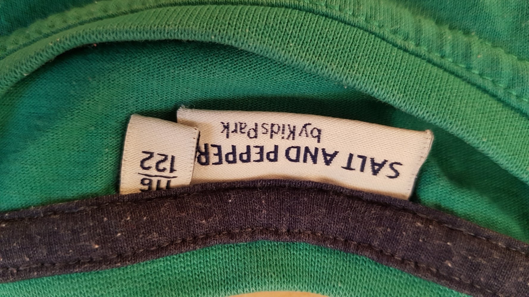 Langarmshirt Gr. 116/122 Salt and Pepper