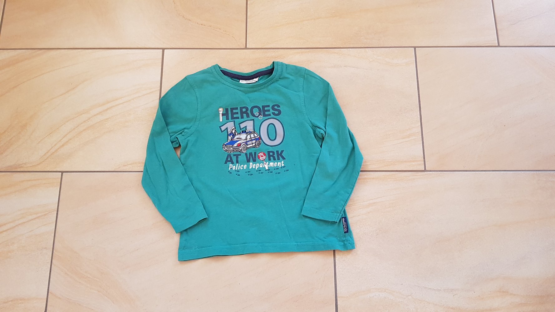 Langarmshirt Gr. 116/122 Salt and Pepper