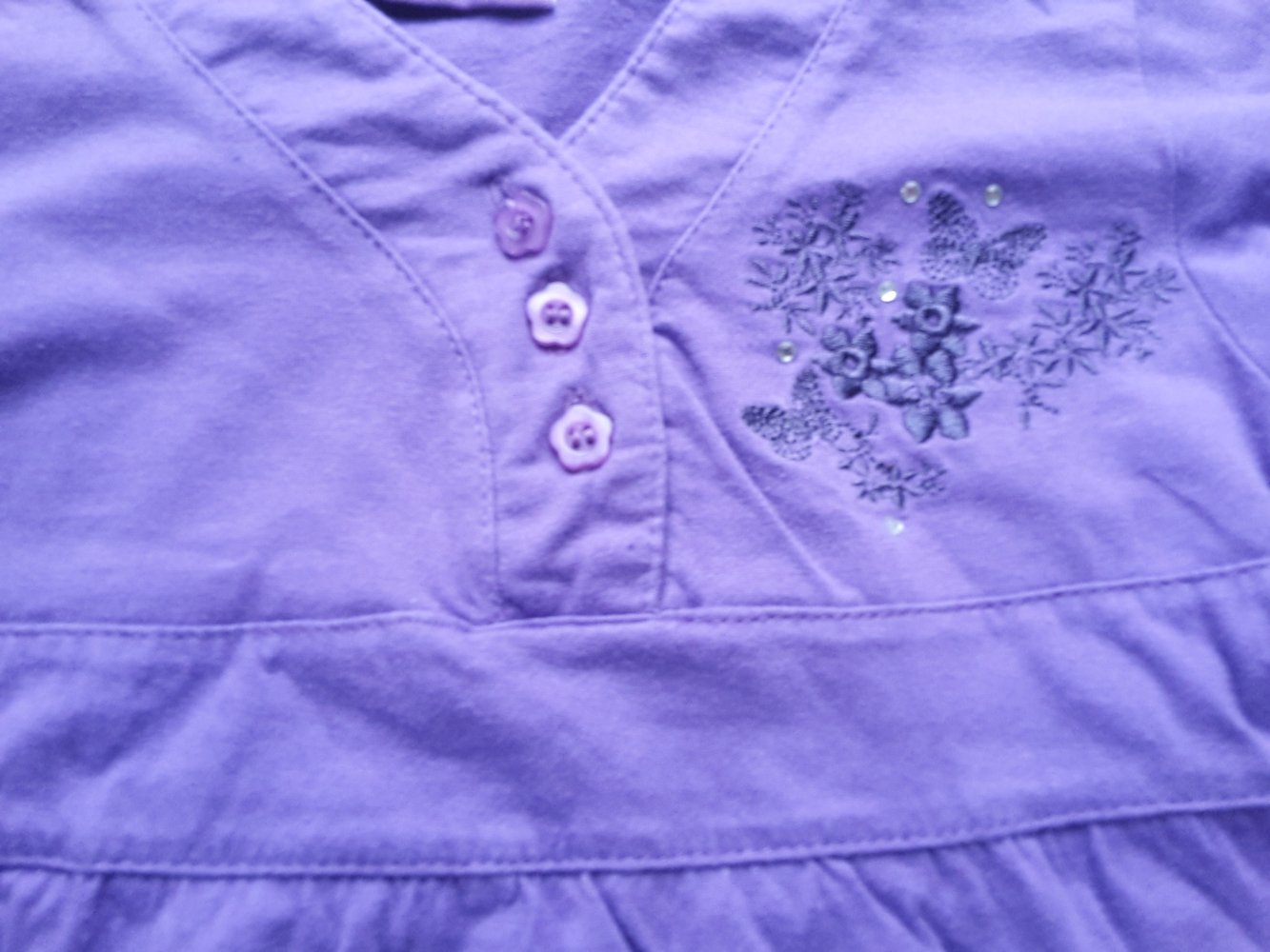 lilafarbene Tunika in Gr. 110