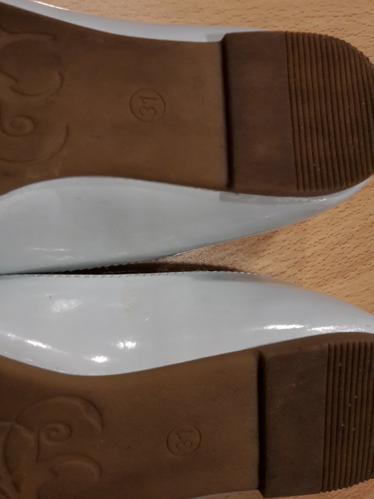 Ballerinas in Gr. 31 (helles mintgrün)