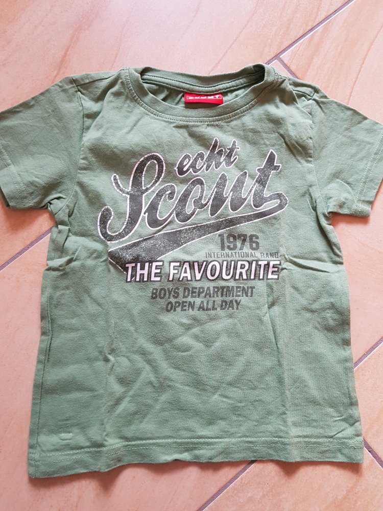 khakifarbenes T-Shirt in 92/98 von Scout
