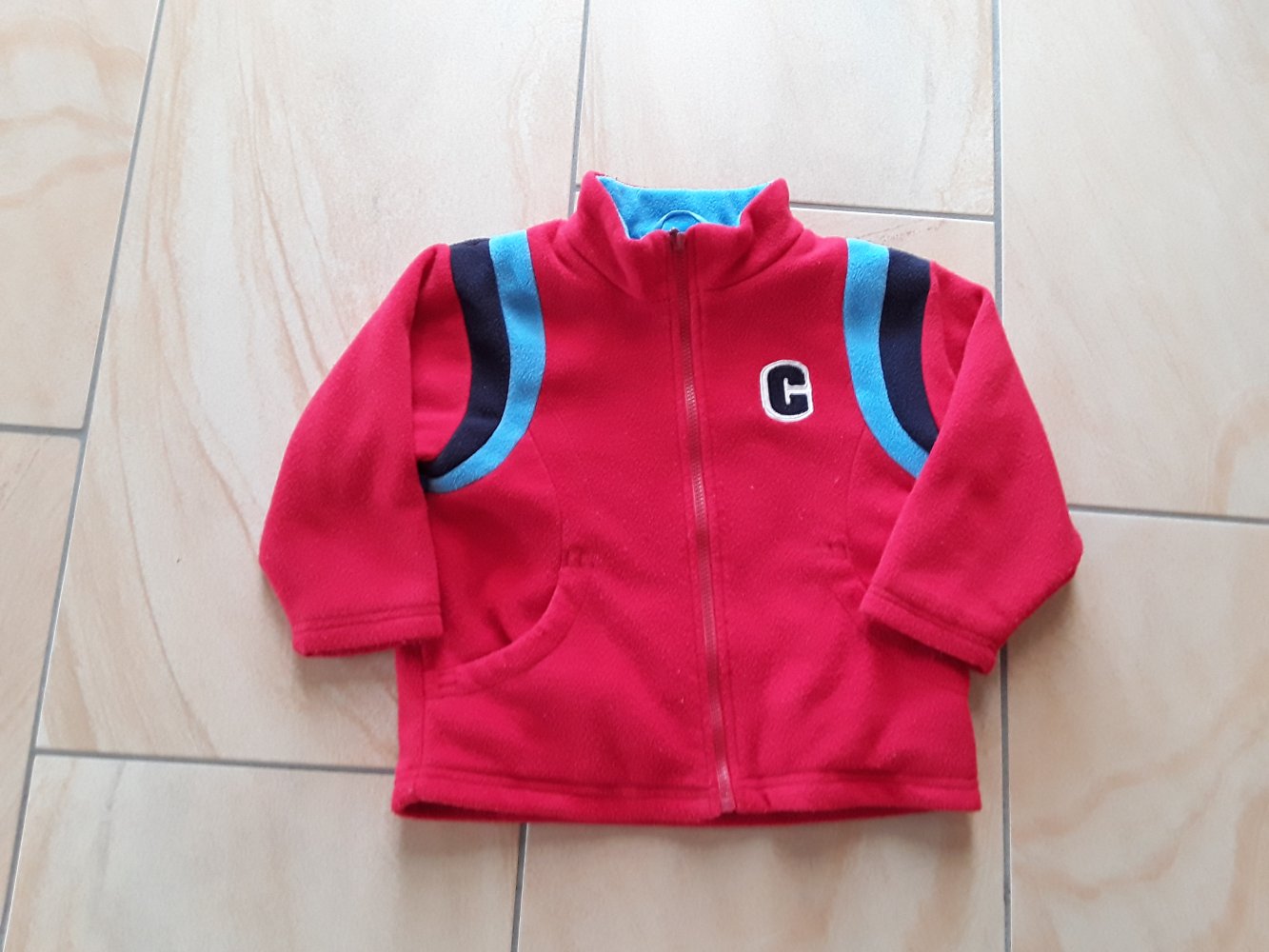 schöne warme Fleecejacke in Gr. 86/92 von Papagino