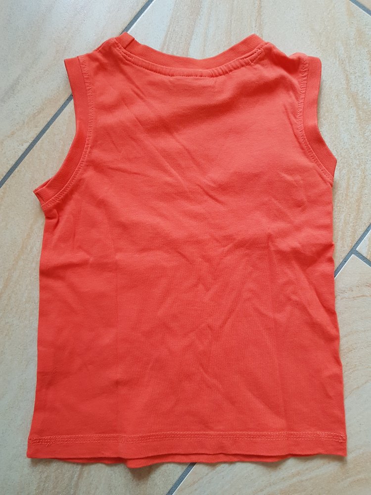 oranges Achselshirt in Gr. 98