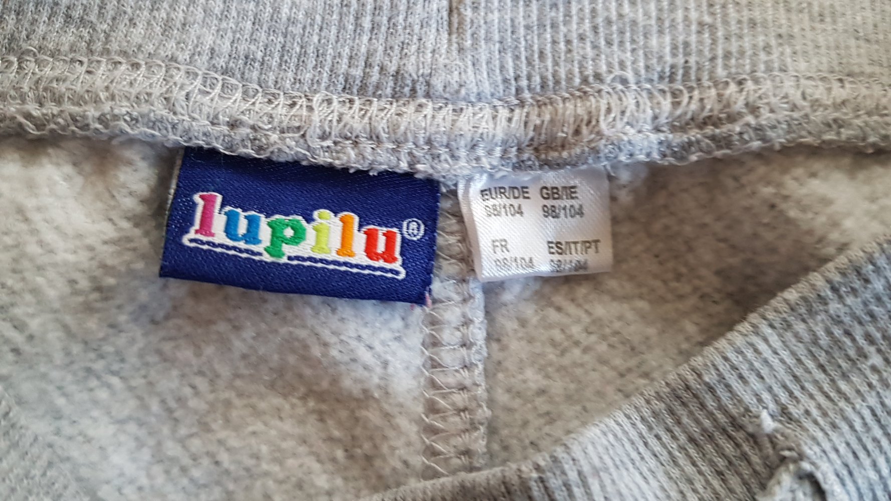 graue Jogginghose 98/104 lupilu