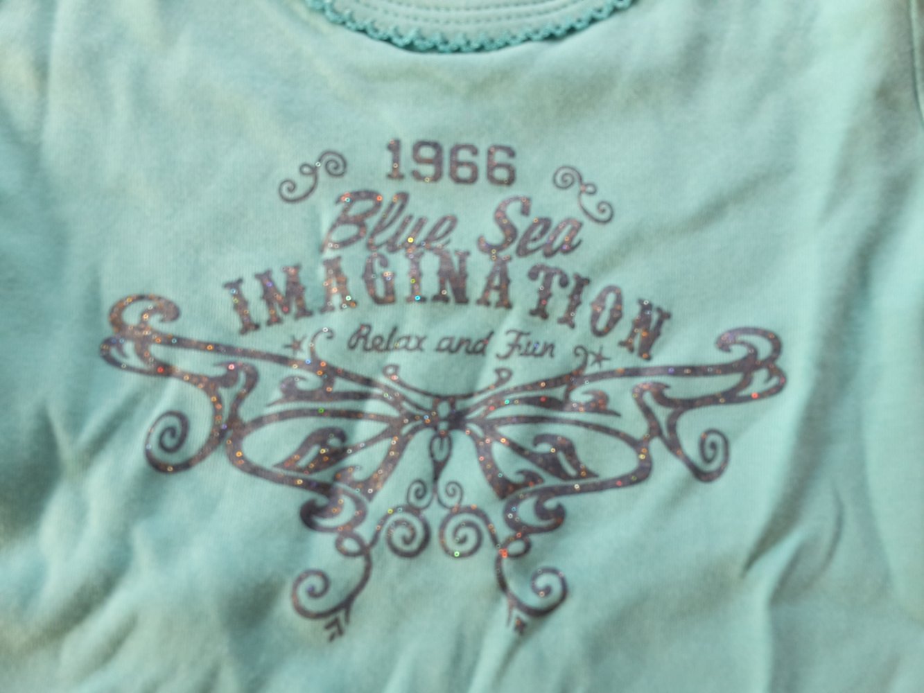 schönes LAShirt mit Glitzer in Gr. 98