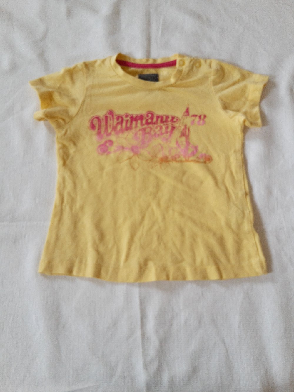 gelbes T-Shirt in Gr. 86 von H&M