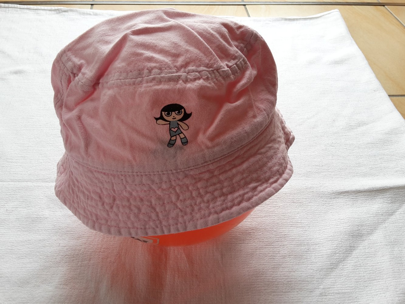 rosafarbener Sommerhut / Fischerhut in Gr. 54