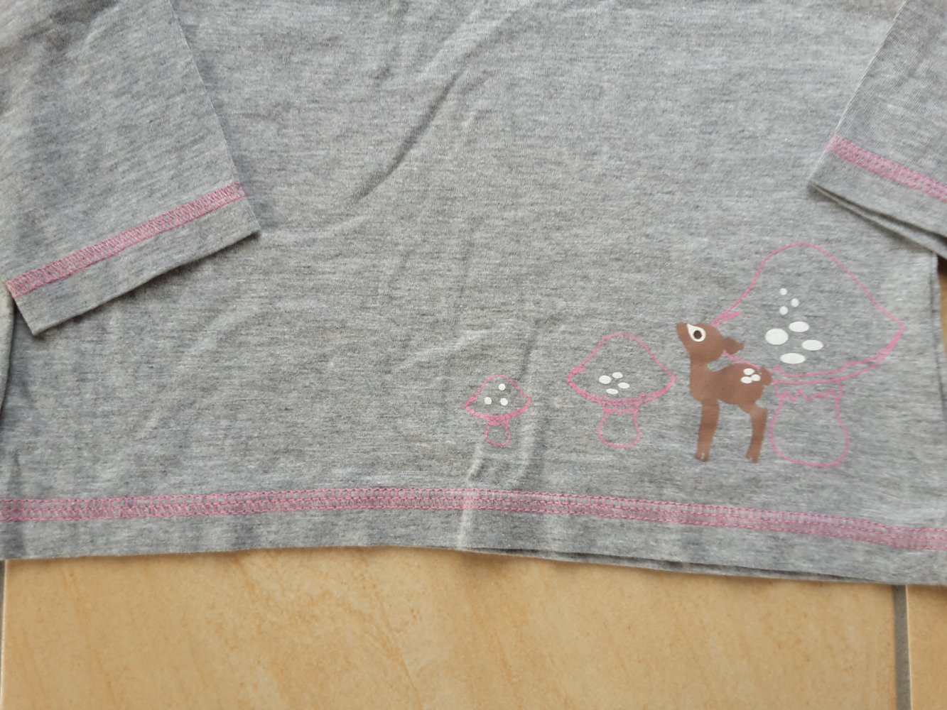 grauer LARolli / LAShirt in Gr. 110/116