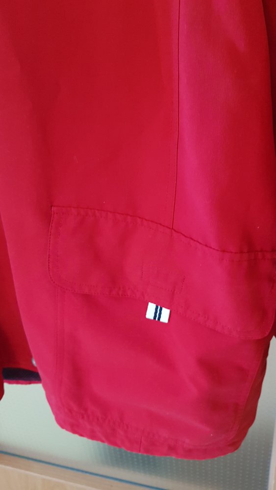 NEU - Microfaserjacke rot/marine Gr. 52 - für Frühjahr, Sommer und Herbst
