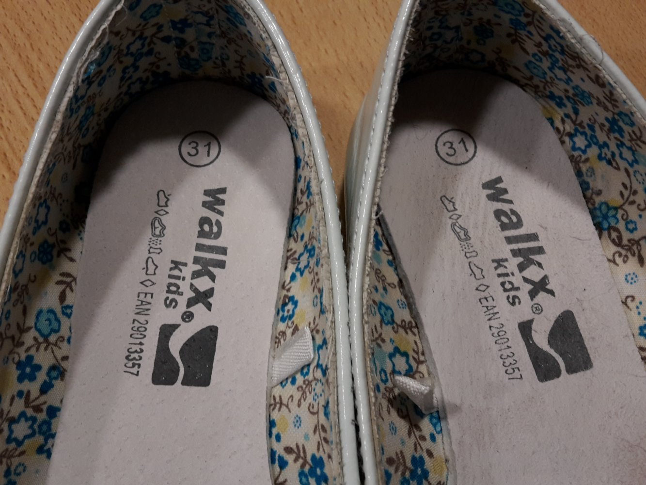 Ballerinas in Gr. 31 (helles mintgrün)