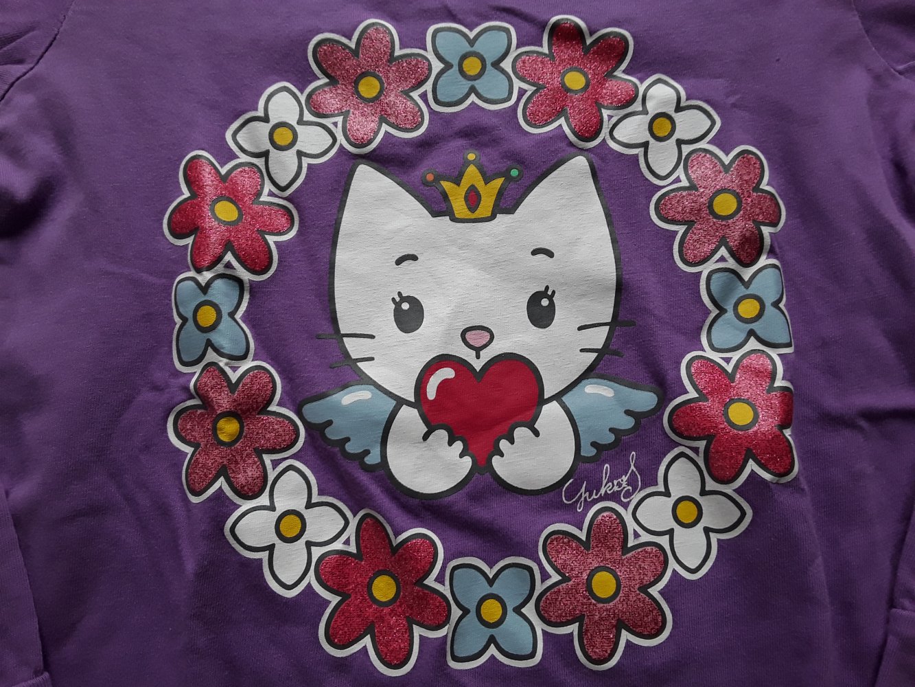 lila LAShirt mit Angel Cat Sugar in Gr. 122