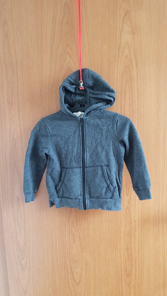 graue Sweatjacke Gr. 98/104 von H&M
