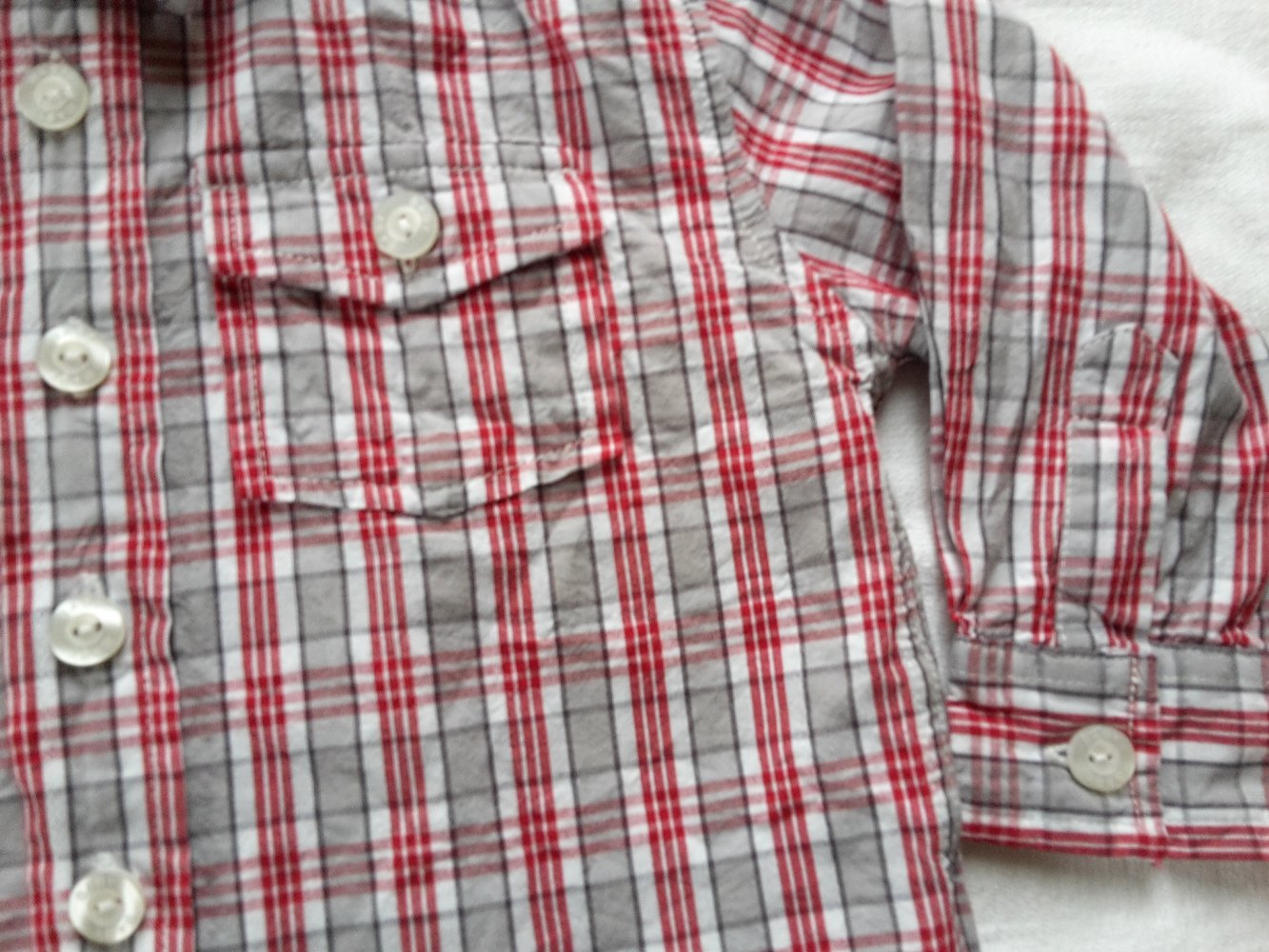kariertes Hemd in Gr. 86 