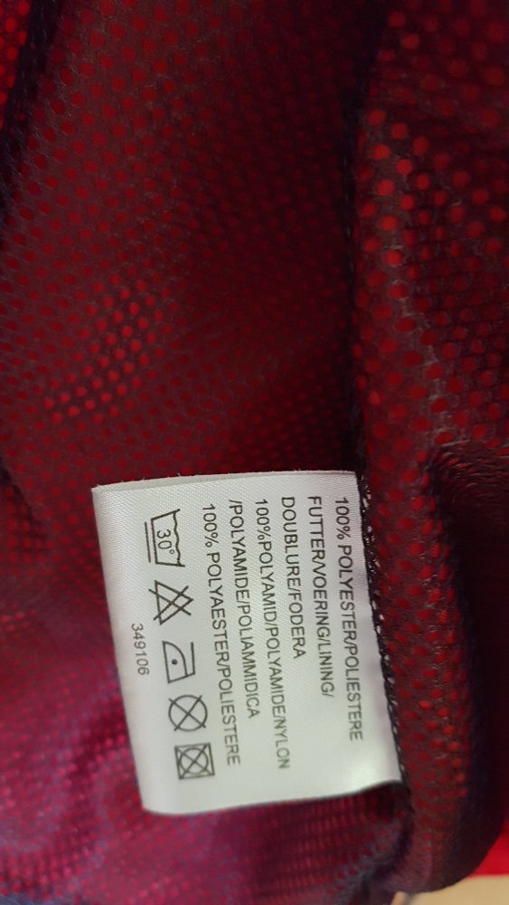 NEU - Microfaserjacke rot/marine Gr. 52 - für Frühjahr, Sommer und Herbst