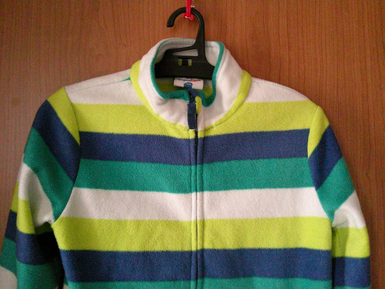 gestreifte Fleecejacke von Topolino Größe 128