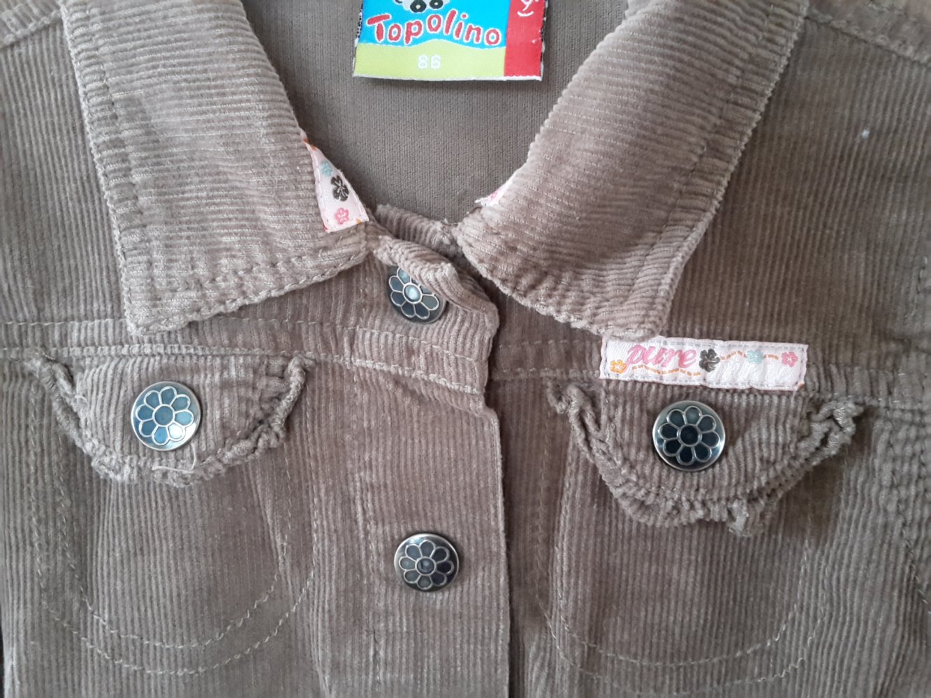 schönes LA-Cordkleid in Gr. 86 von Topolino