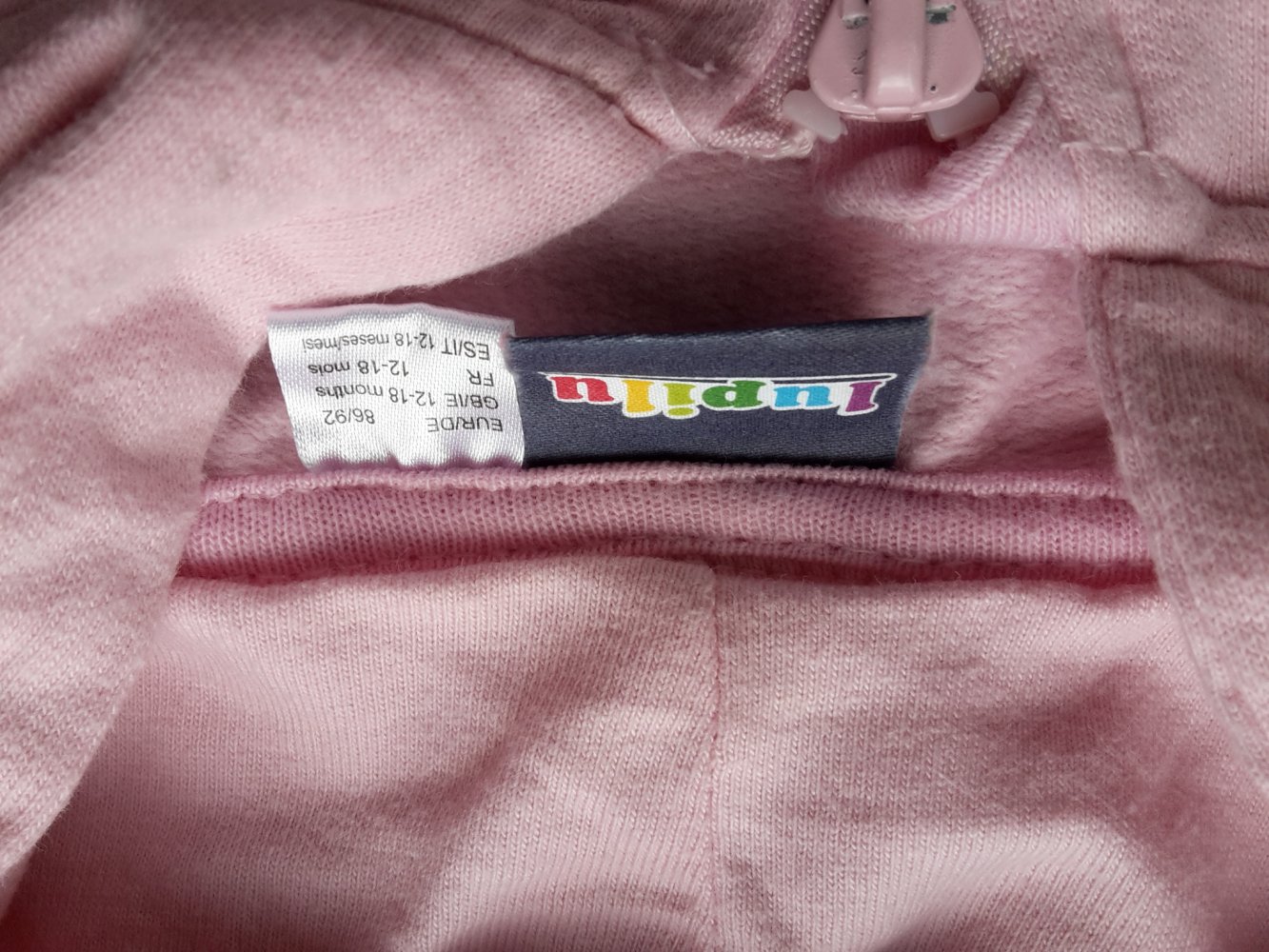 rosa Sweatjacke in Gr. 86/92