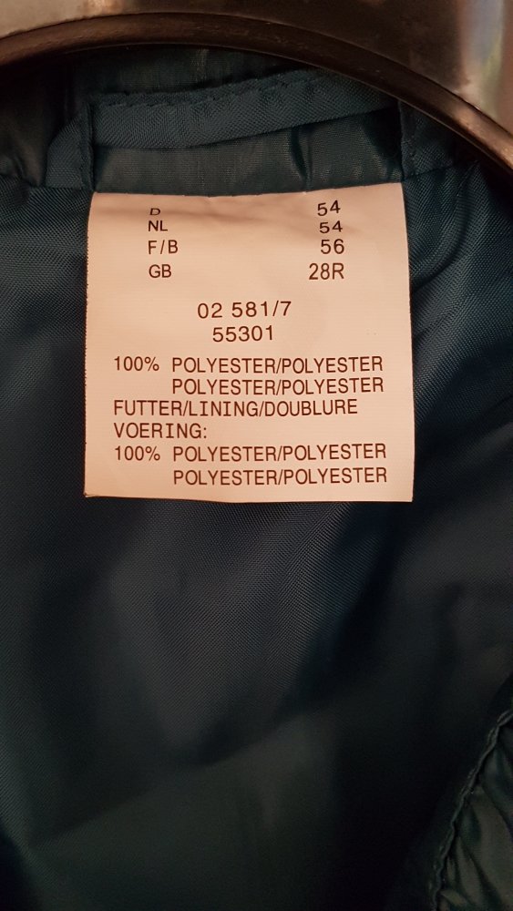 neue Steppjacke für den Übergang in petrol Gr. 54 