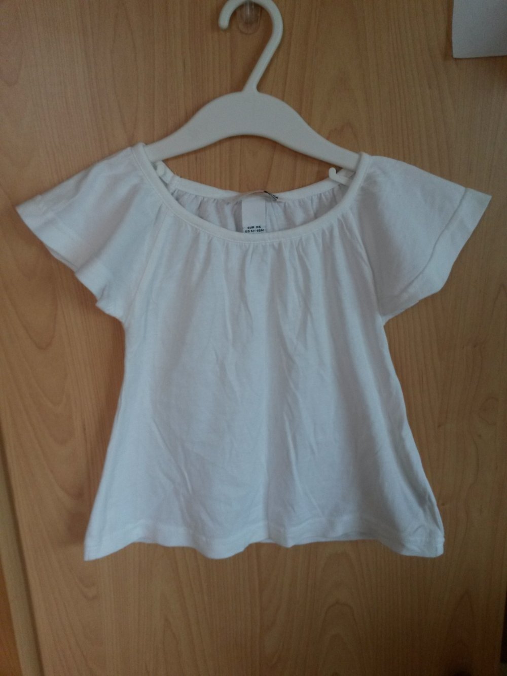 weiße Tunika in Gr. 86 von H&M