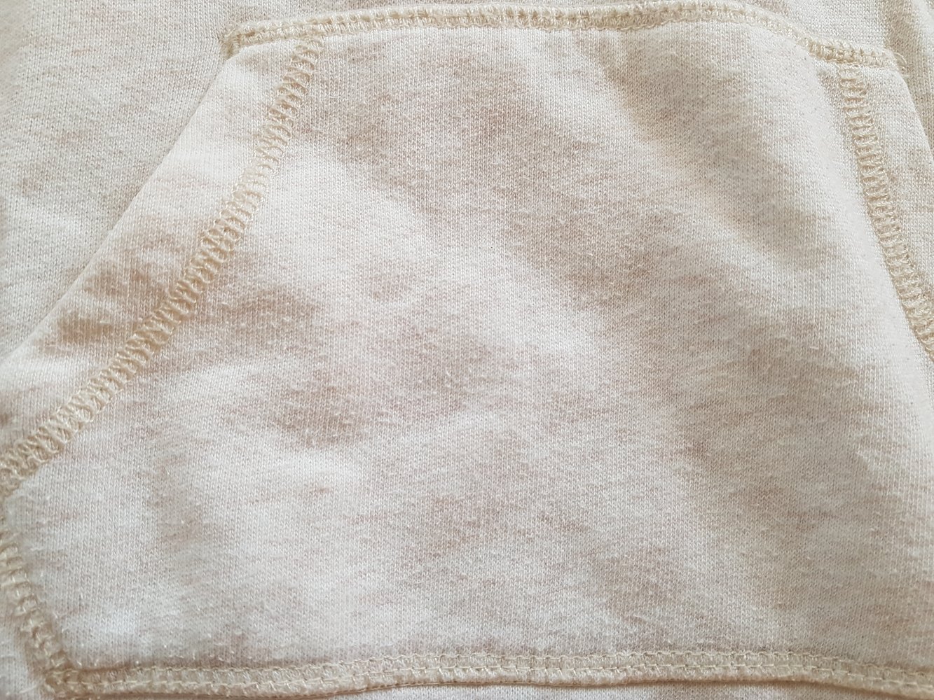 beigefarbenes Kleid mit Kaputze in Gr. 122/128 von H&M 