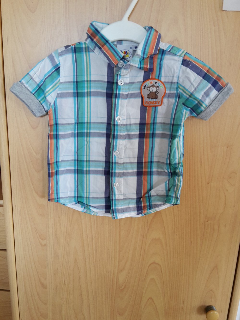 tolles kariertes Hemd in Gr. 86 von Bubble Gum kaum getragen