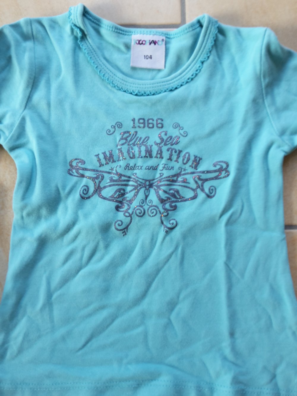 schönes LAShirt mit Glitzer in Gr. 98