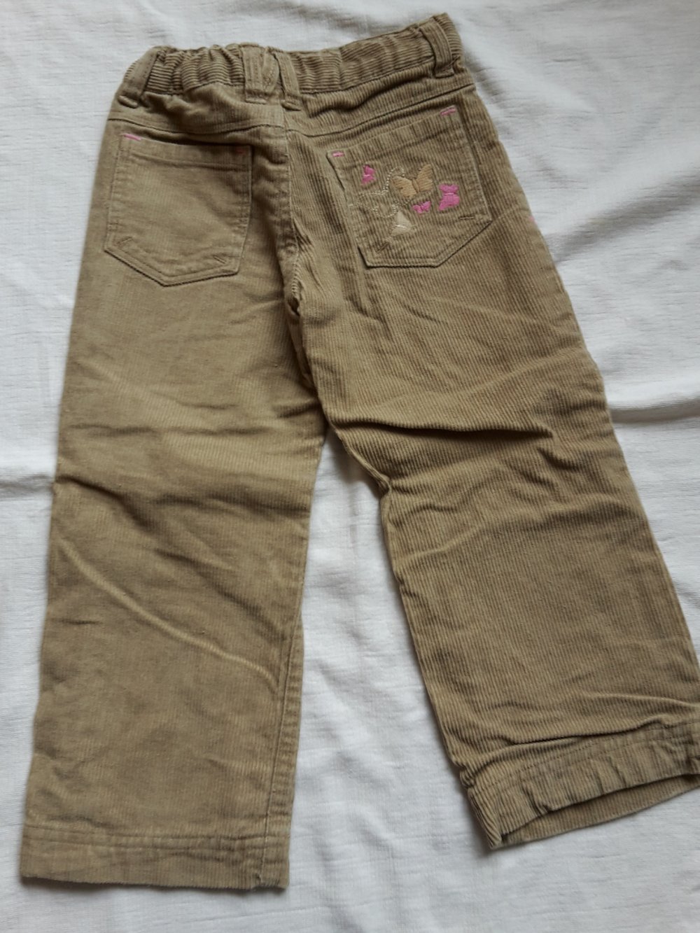 beige Thermocordhose in Gr. 98