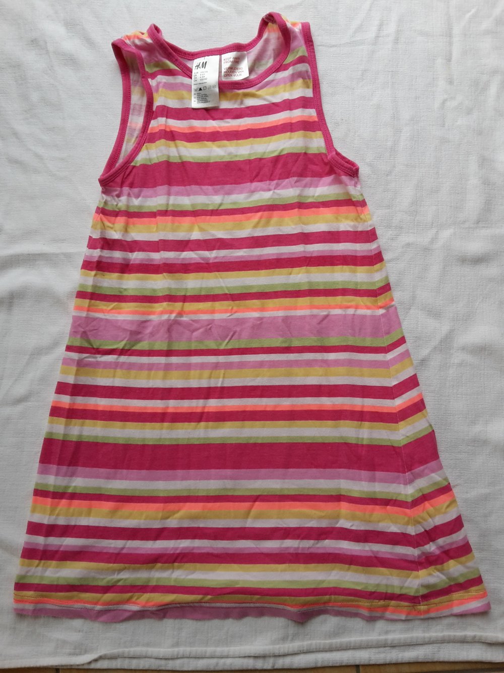 gestreiftes Sommernachthemd in Gr. 110/116 von H&M