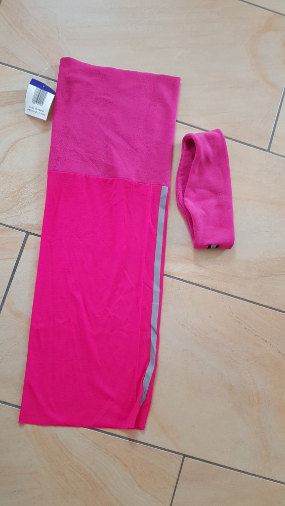 Set Halstuch und Stirnband aus Fleece von Papagino neu mit Etikett